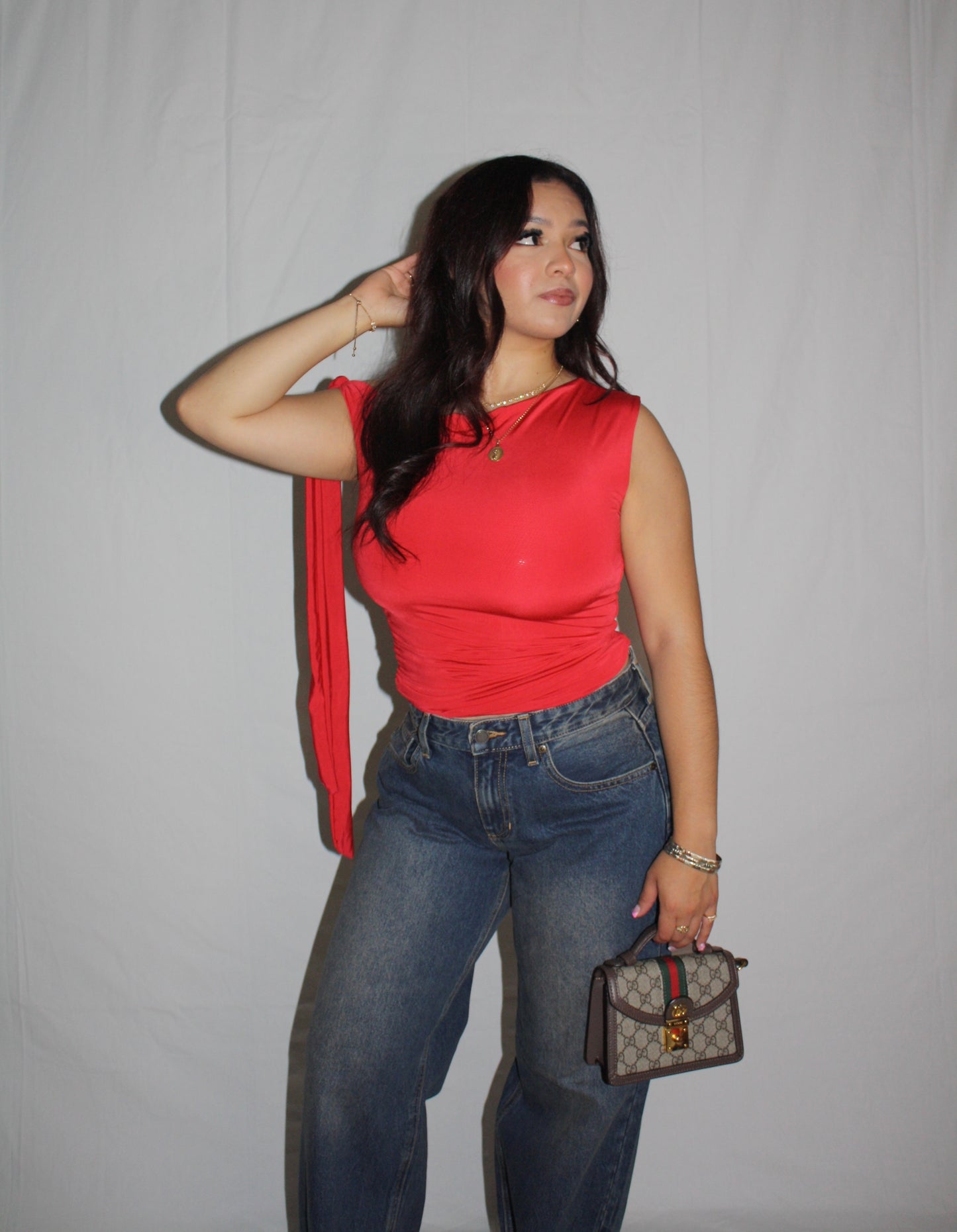 Emely Shoulder Tie Top