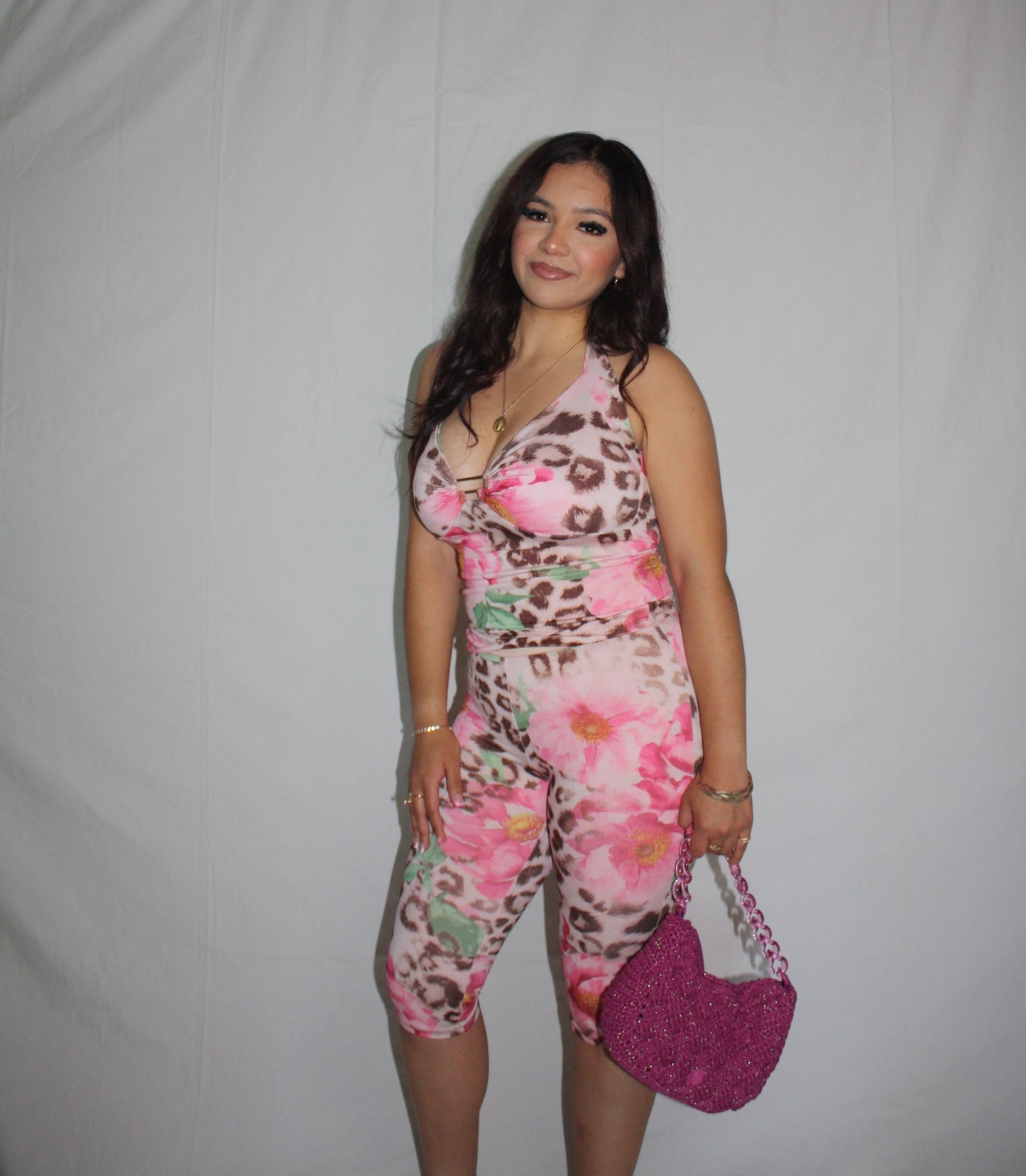 Nikki Leopard flower Set