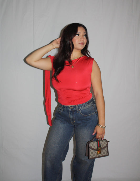 Emely Shoulder Tie Top