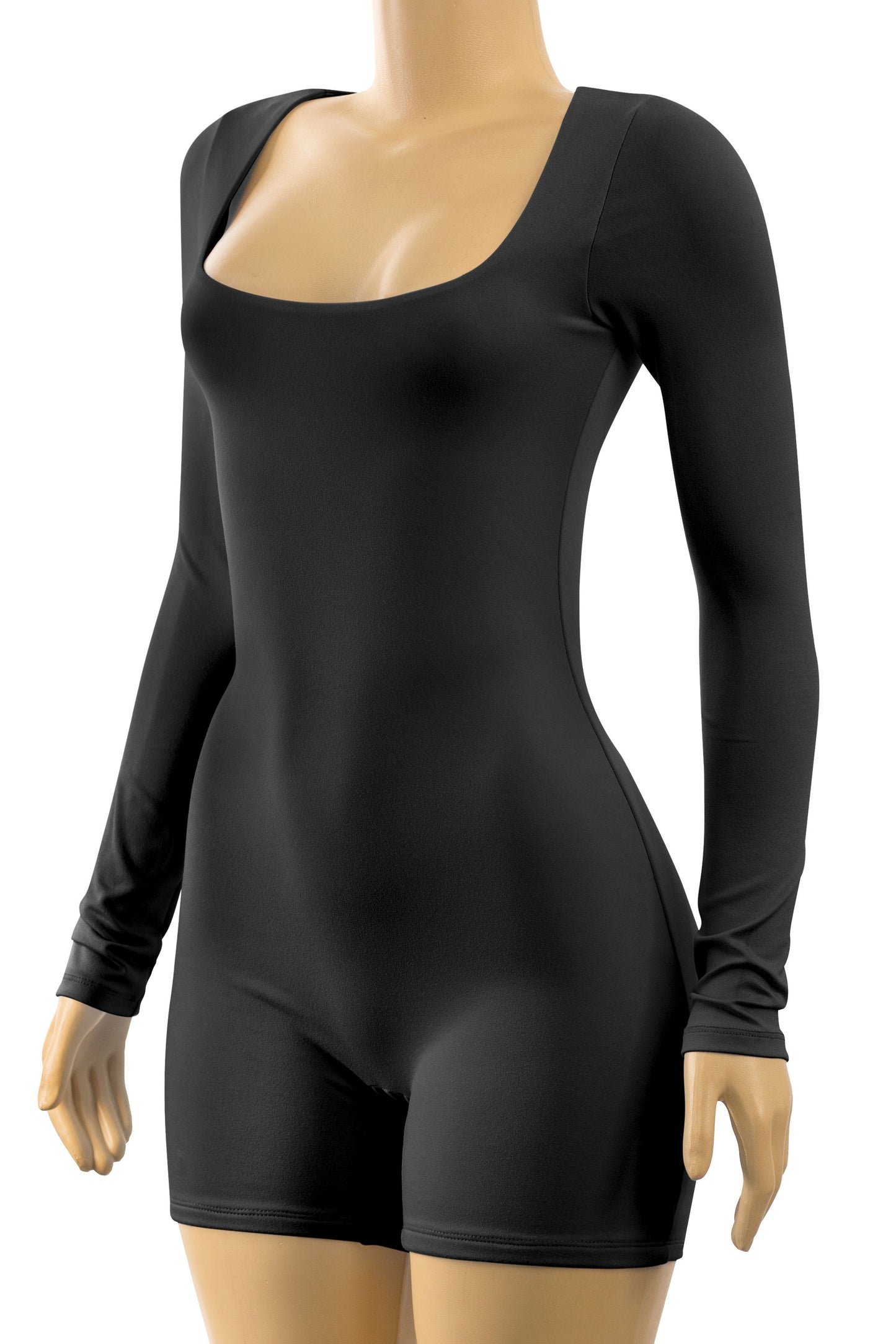 Nani Long Sleeve Square Neckline Romper