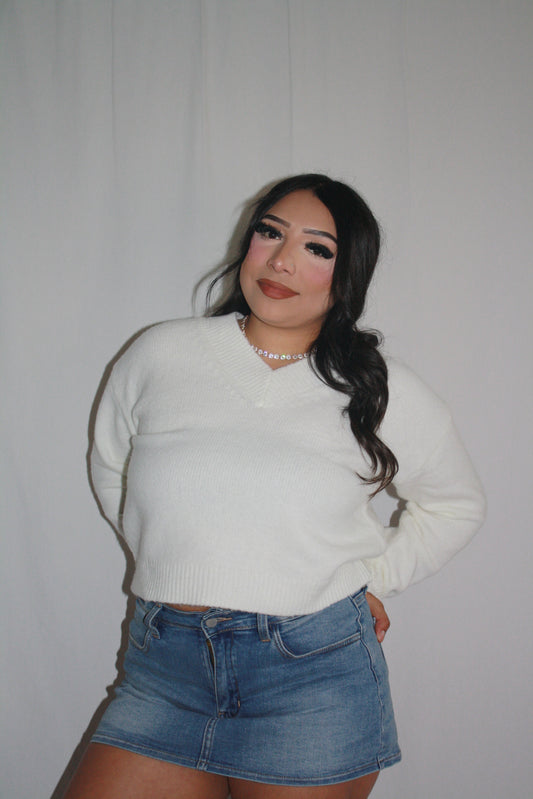 Long sleeve knit top